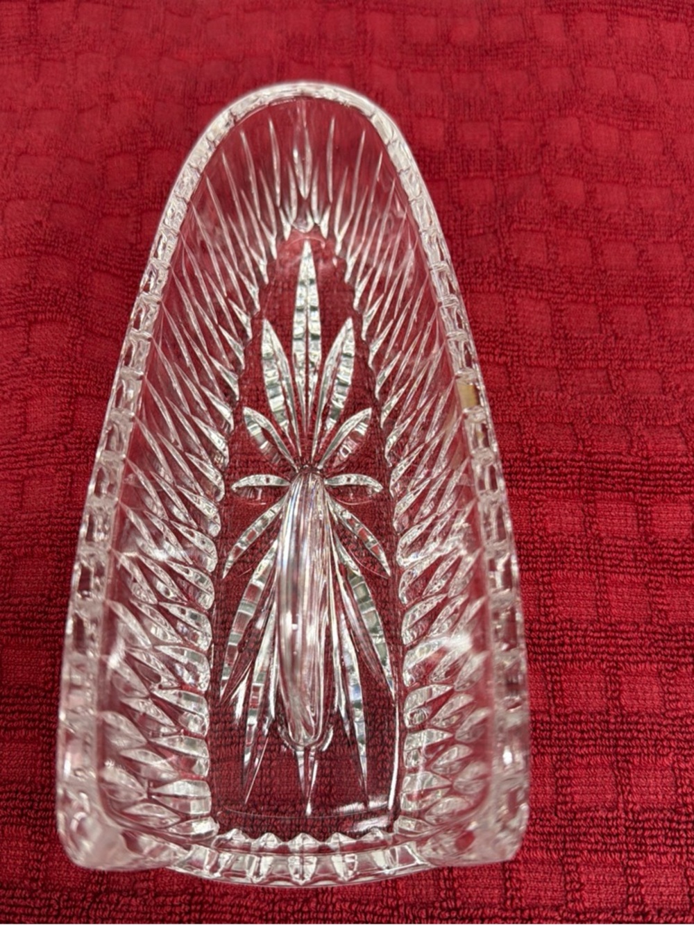 Princess House lead crystal knife holder item 839 retired never used no box
